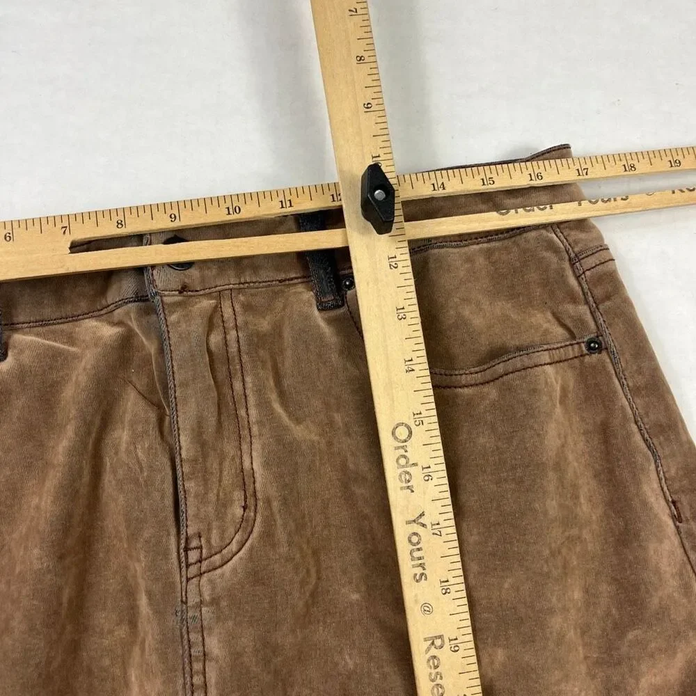 BDG Urban Outfitters Faux Suede Maxi Skirt 70s Brown Boho Casual Retroc Chic L - Picture 7 of 12